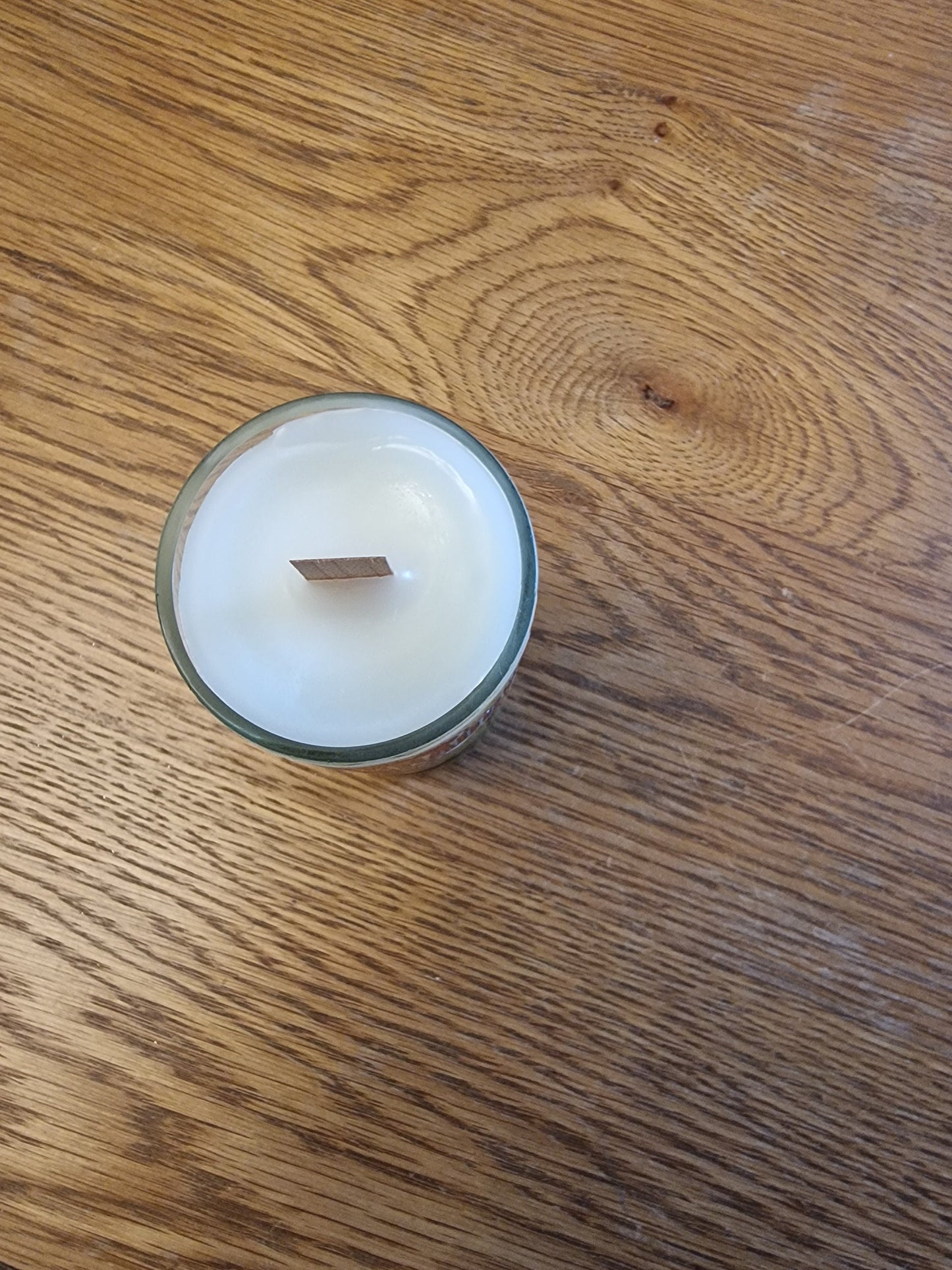 Scented Desperado beer bottle glass candle with crackle wick. Sent post free