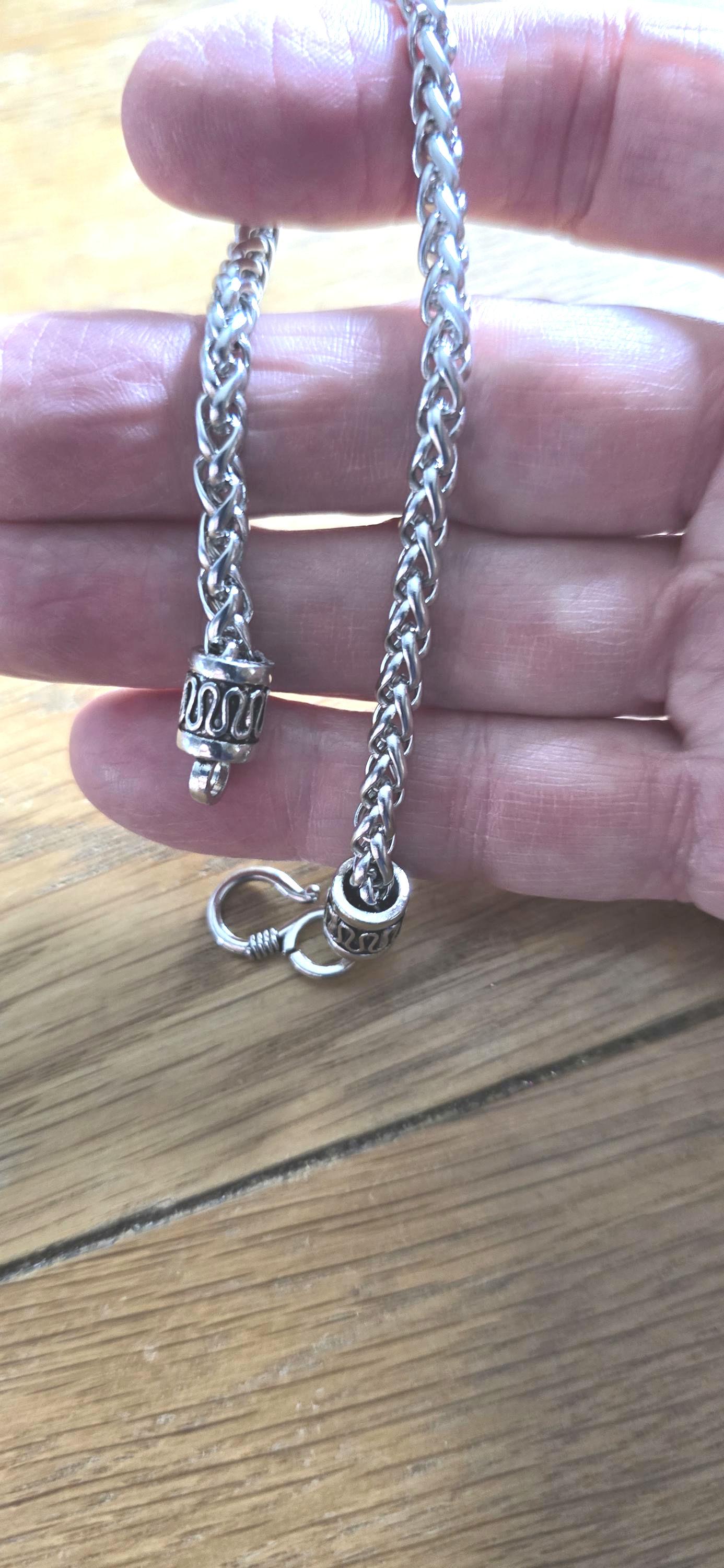 Silver colour stainless steel bracelet