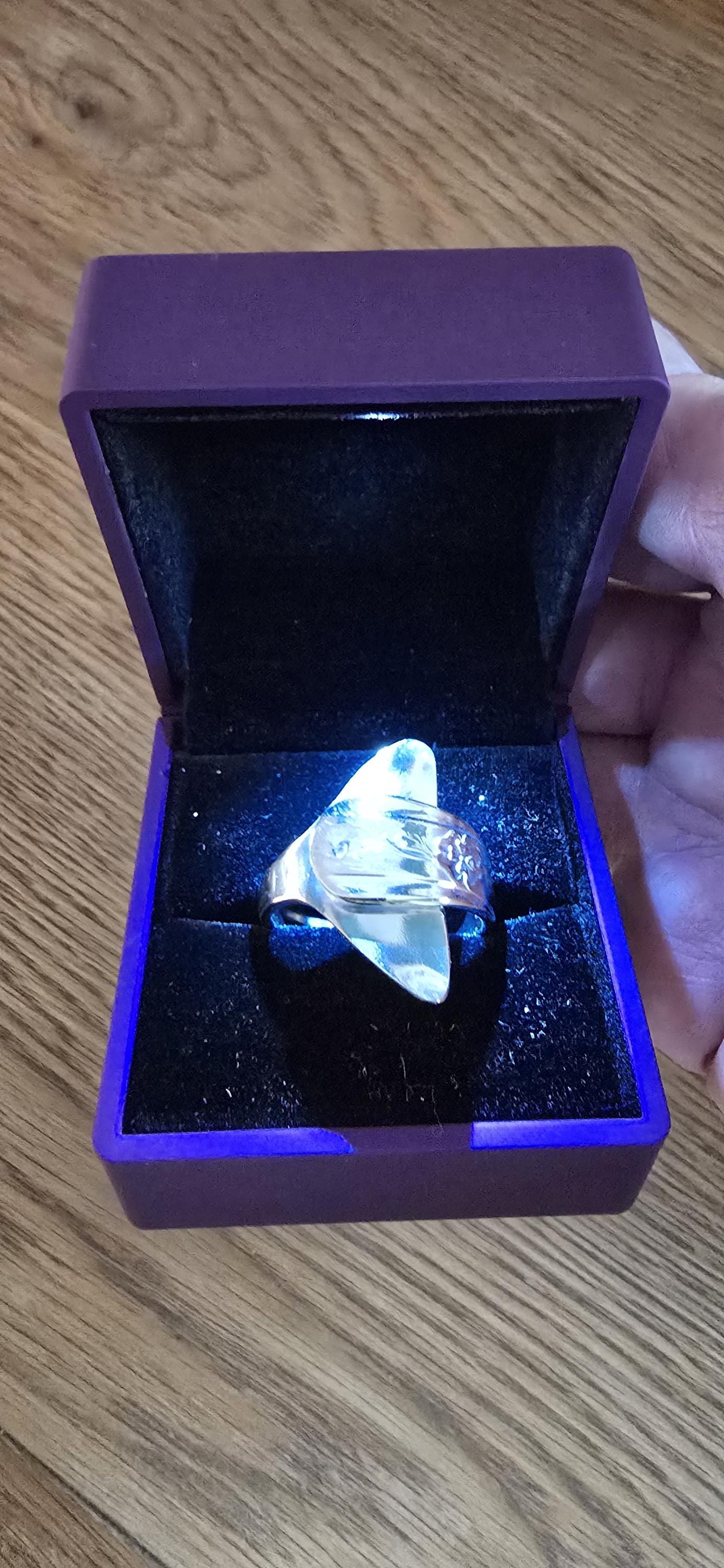 Handmade Fishtail Silver Plated Spoon Ring