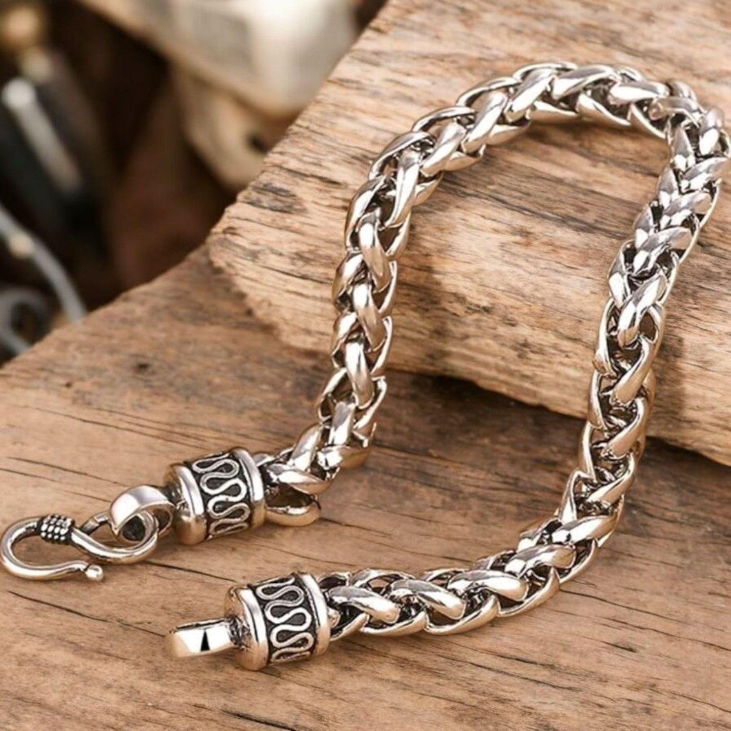 Silver colour stainless steel bracelet