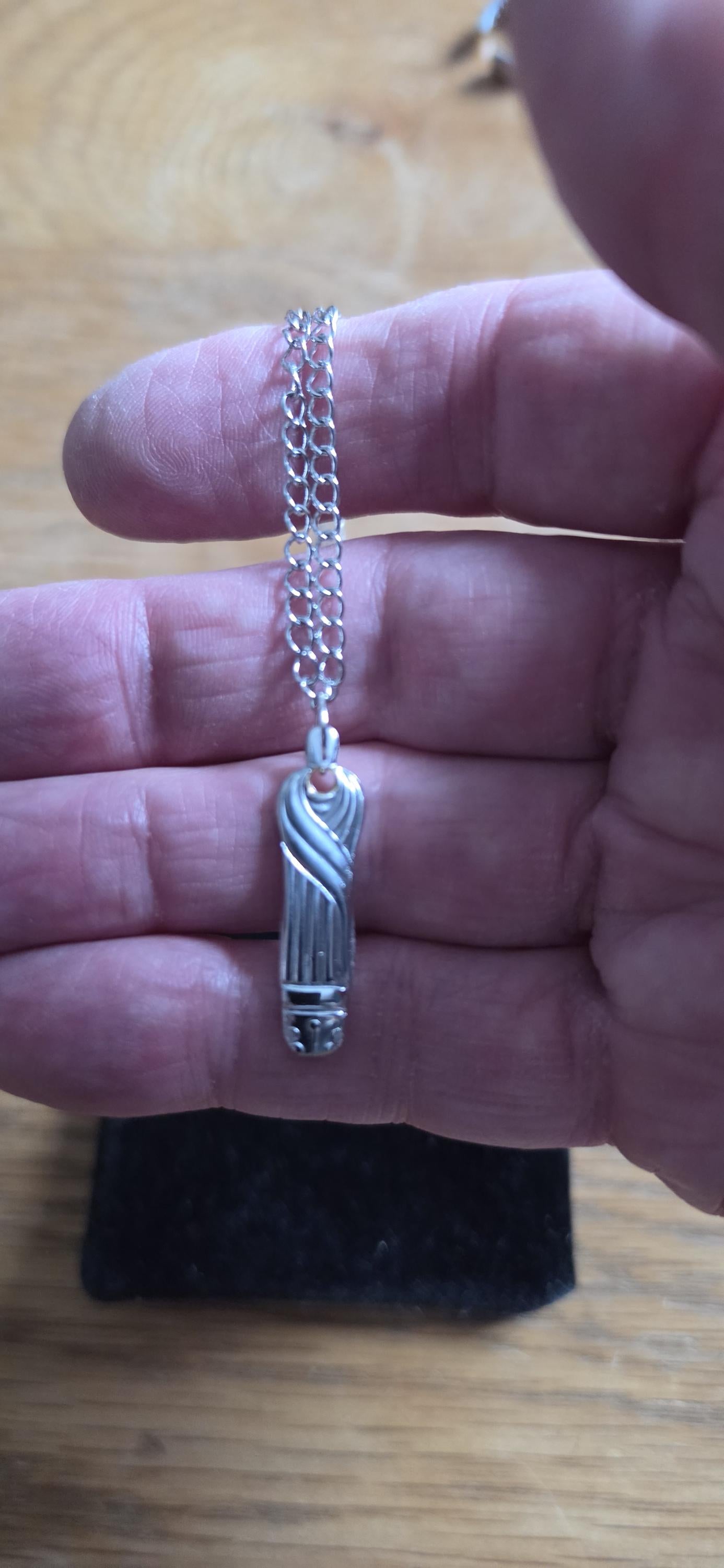 Silver Plated Antique Apostle Spoon Pendant with stainless steel chain