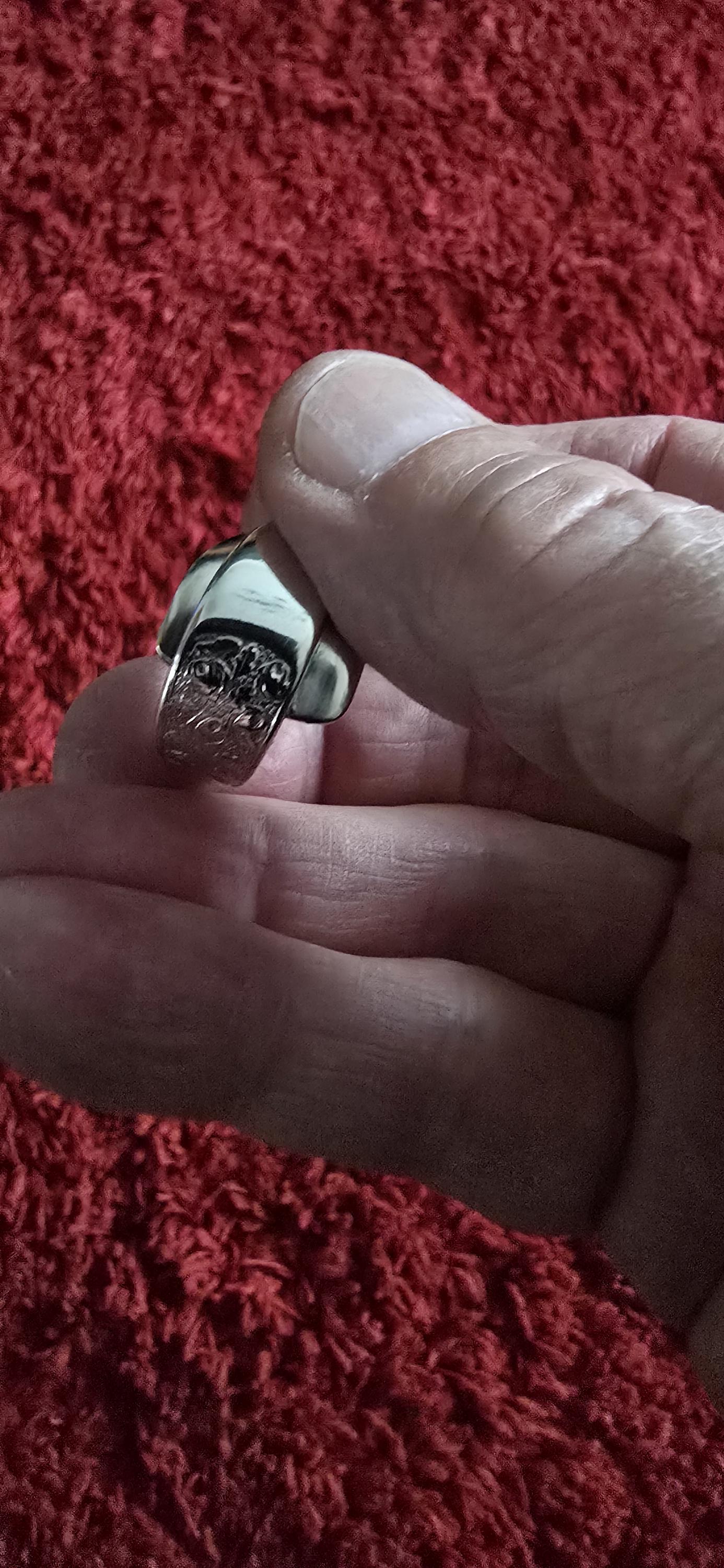Silver Plated Fork Ring Size 12.5 (Z)