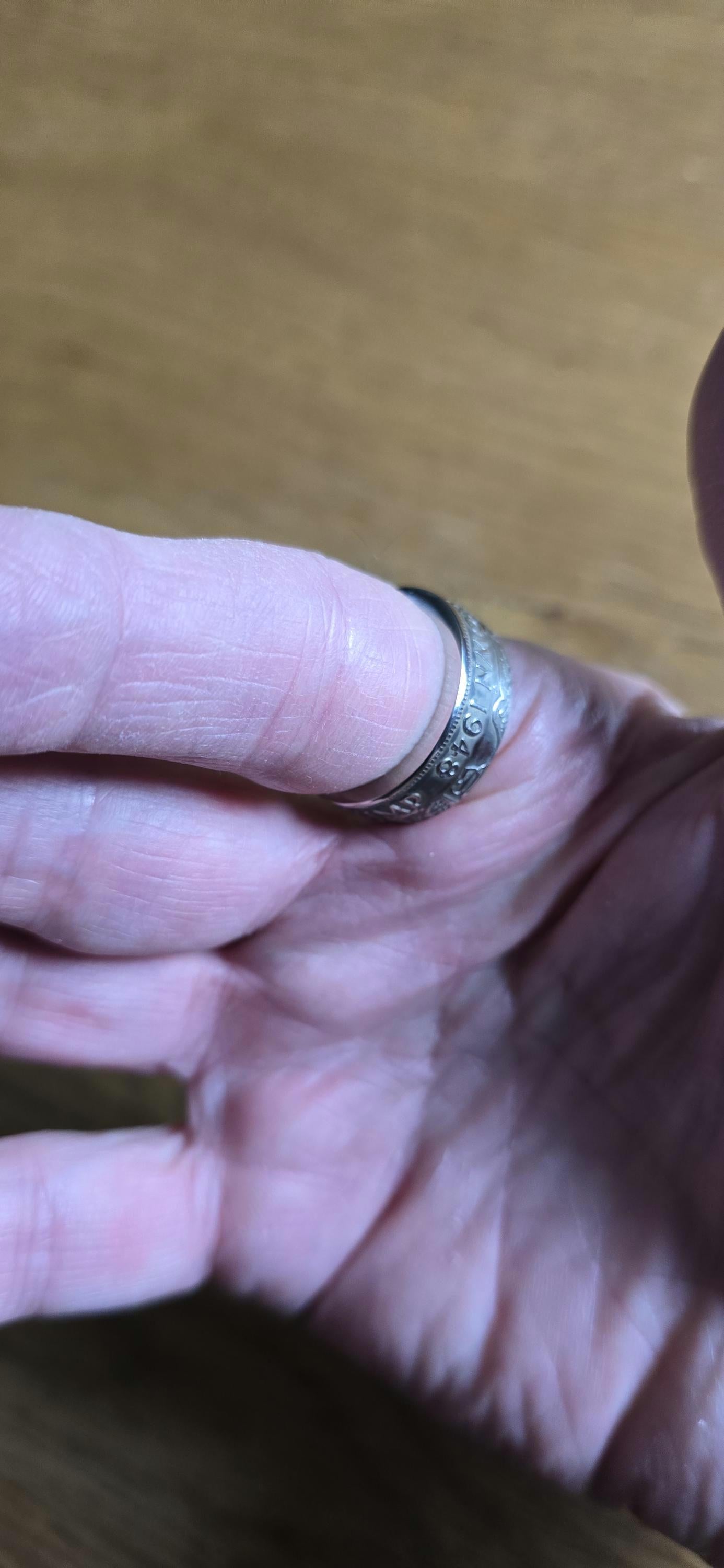Half Crown Coin Ring