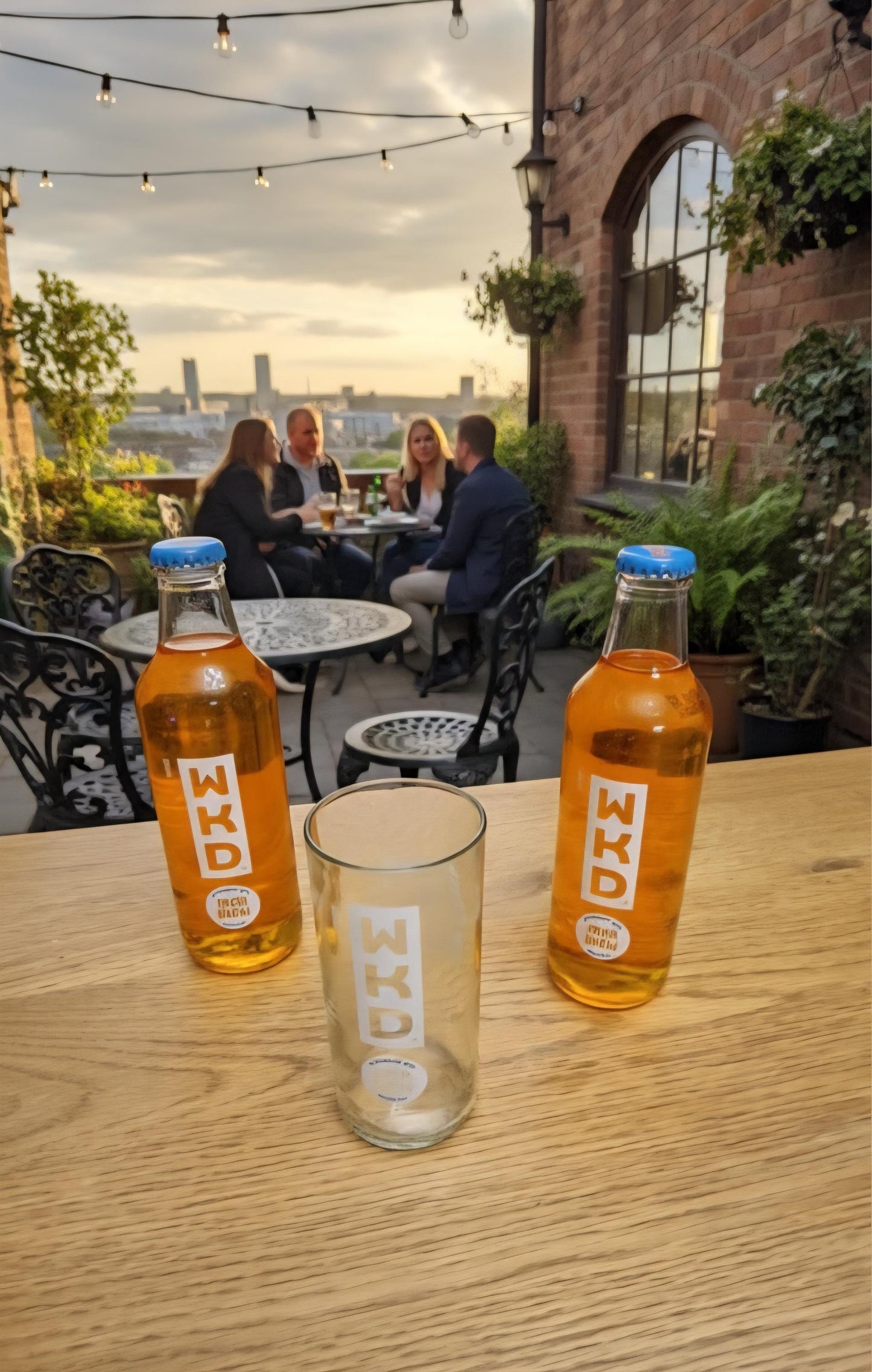 WKD Iron Brew  upcycled bottle glass