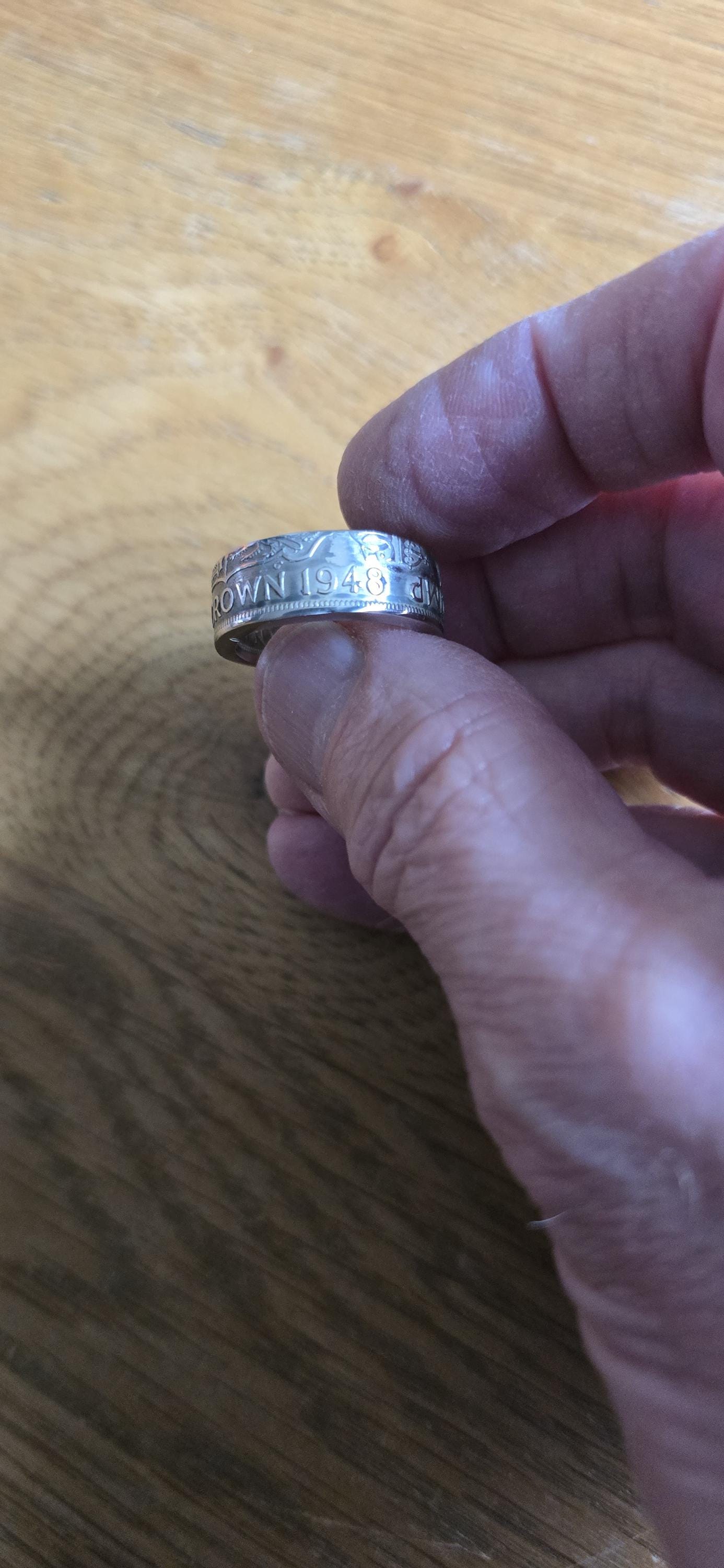 Half Crown Coin Ring
