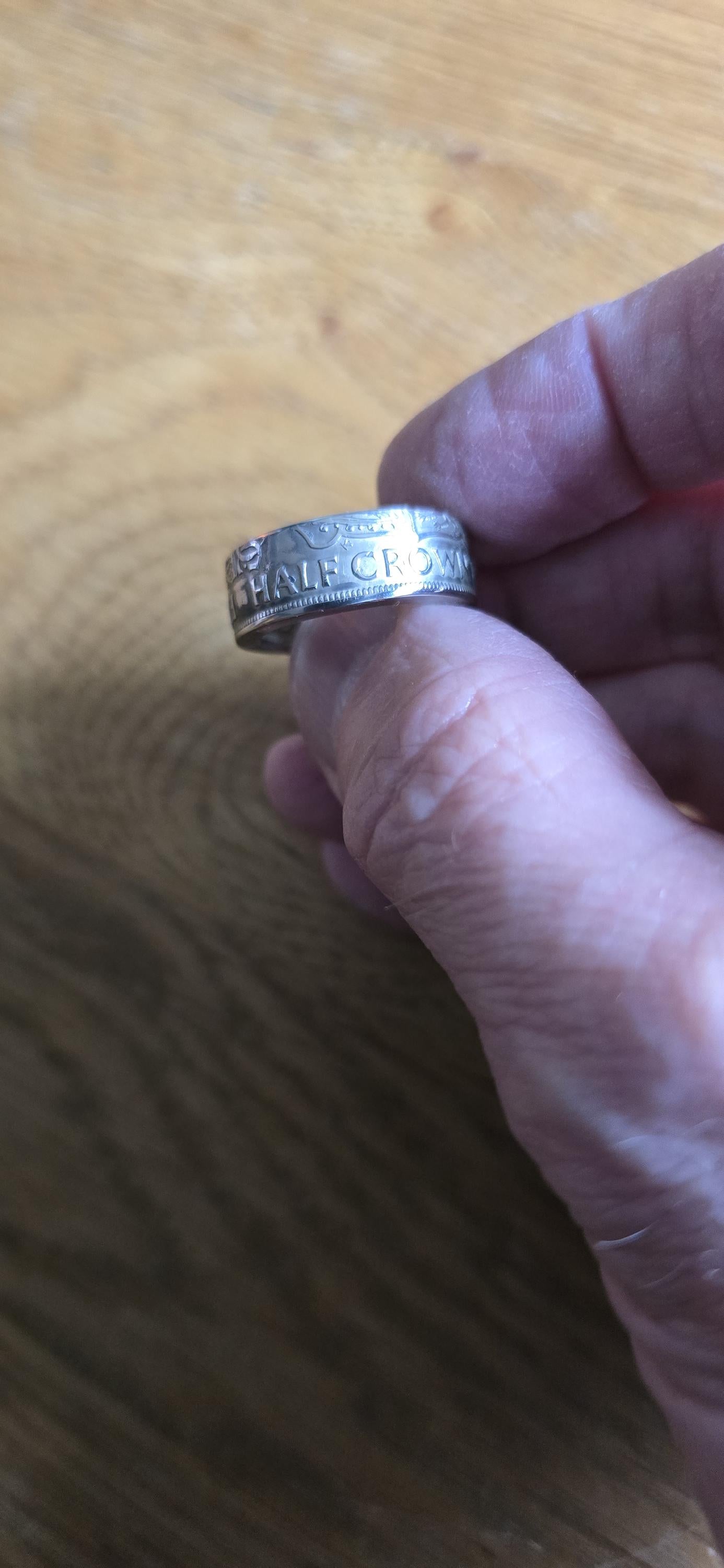 Half Crown Coin Ring