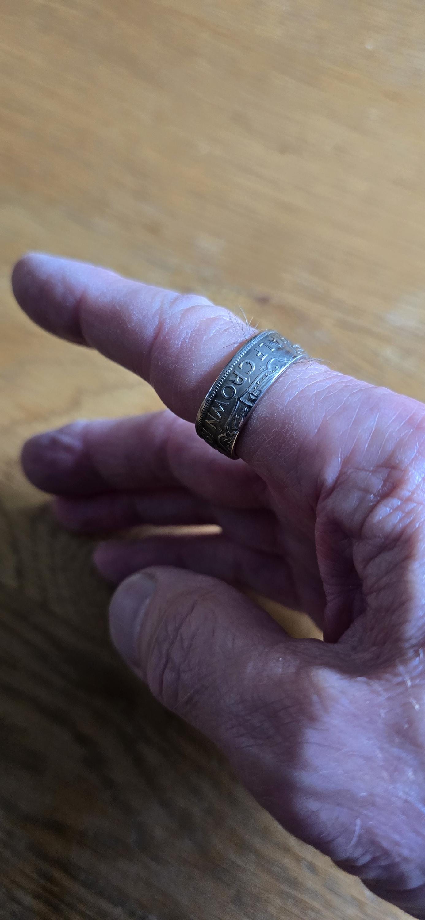 Half Crown Coin Ring
