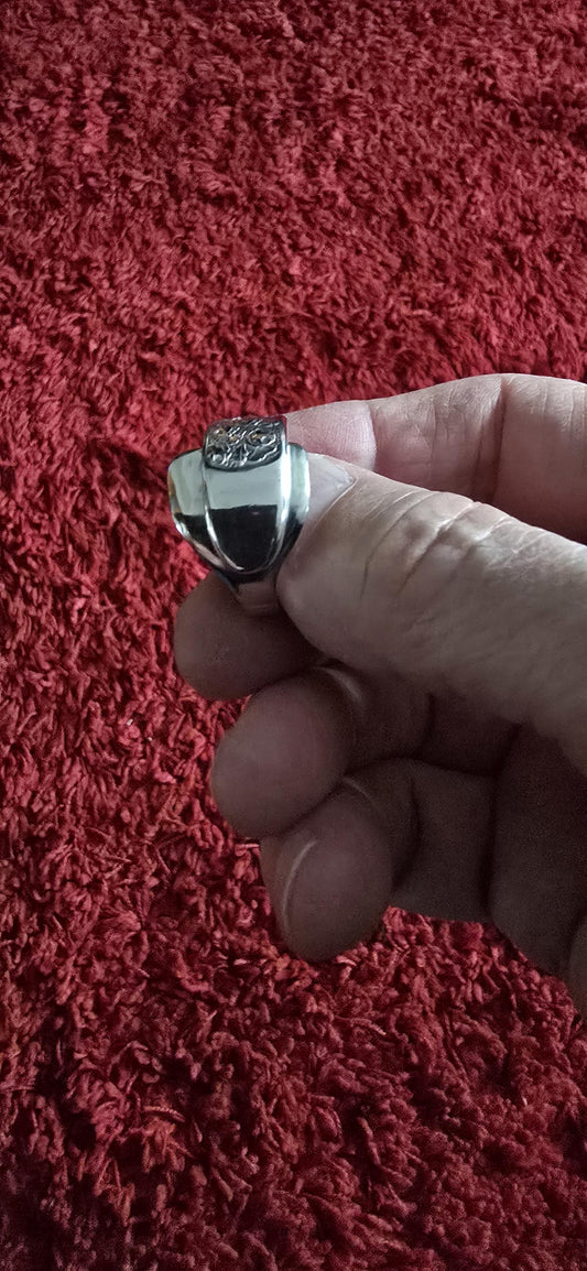 Silver Plated Fork Ring Size 12.5 (Z)