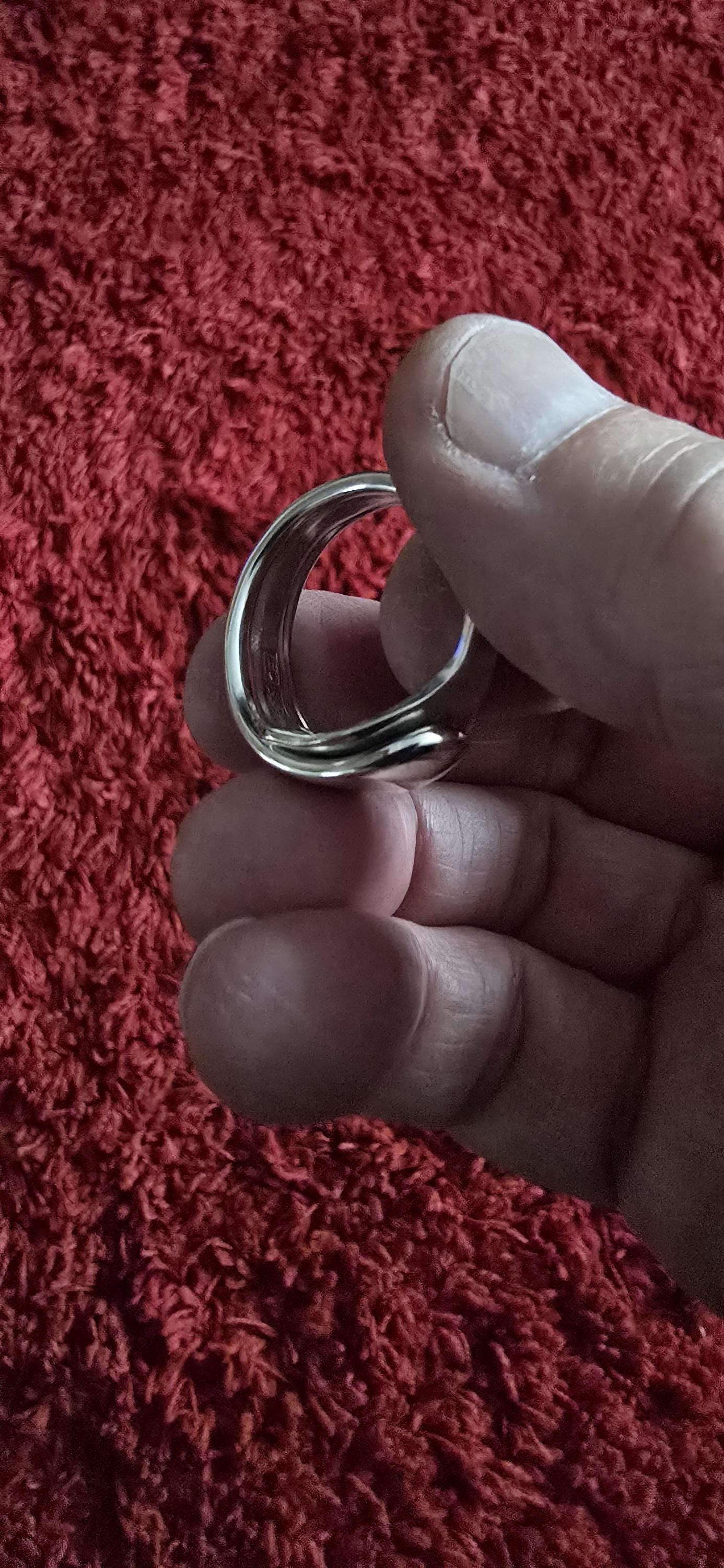 Silver Plated Fork Ring Size 12.5 (Z)