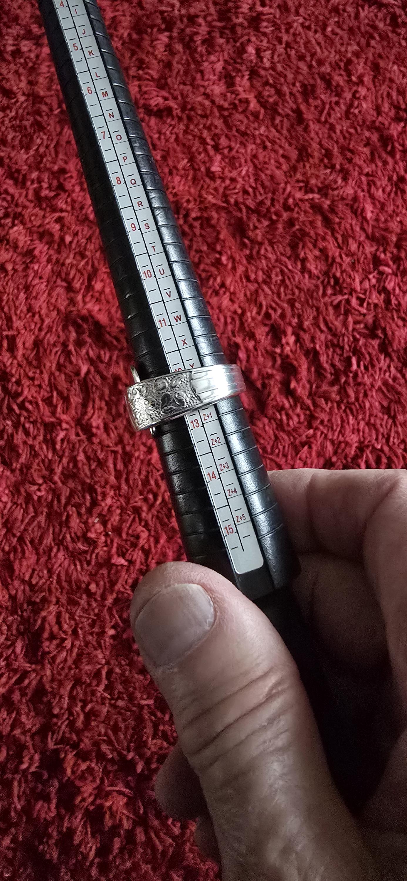 Silver Plated Fork Ring Size 12.5 (Z)