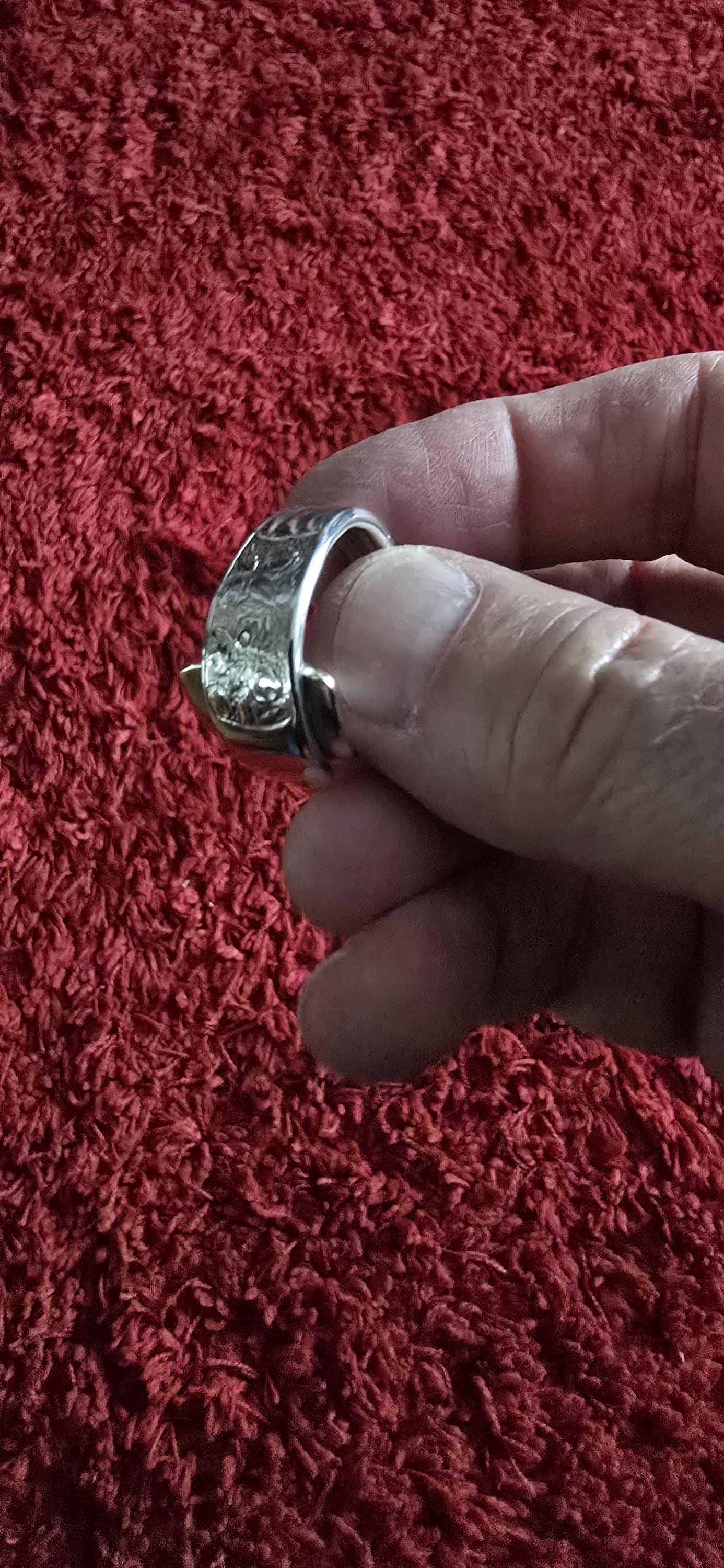 Silver Plated Fork Ring Size 12.5 (Z)